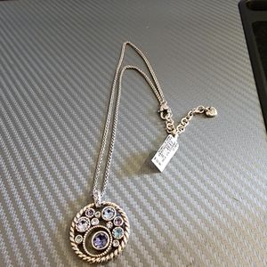 Brighton Halo Blue stones necklace- new